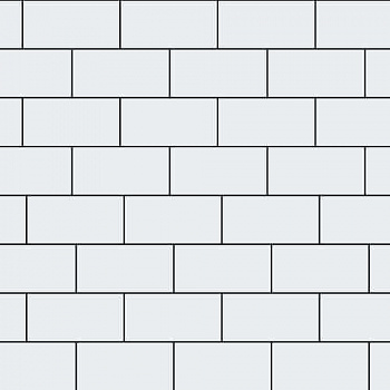 Тротуарная плитка Steinrus Прямоугольник Белая 40 мм